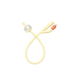 Urethral catheter with balloon